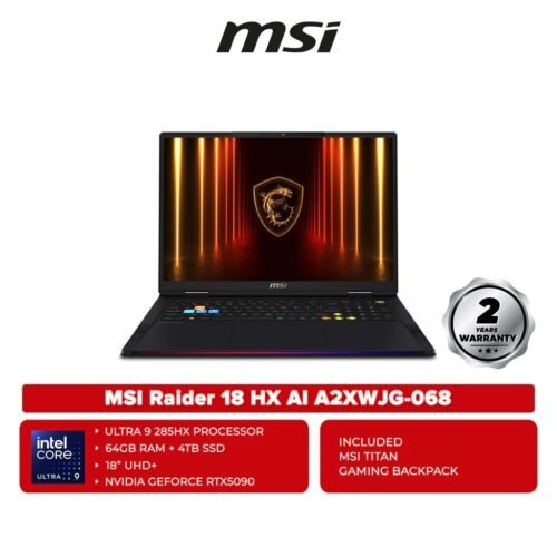 MSI-Raider-18-HX-AI-A2XWJG-068-18.jpg MSI Raider 18 HX AI A2XWJG-068 18" UHD+ Gaming Laptop ( Ultra 9 285HX / RTX5090 )